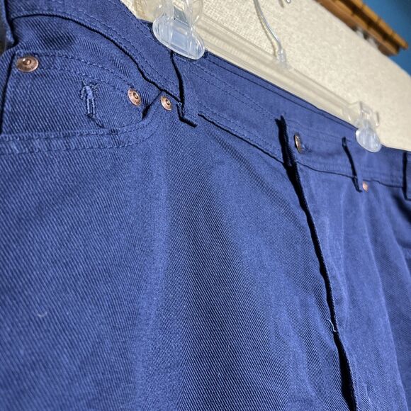 Vintage White Tab Levis Men With A Skosh More Room Navy 549 Jeans 40x32 - Picture 3 of 12